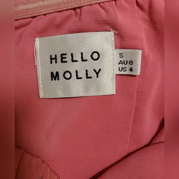 Hello Molly Women's Camara Shy Rose Mini Dress Size 4 - Picture 15 of 16
